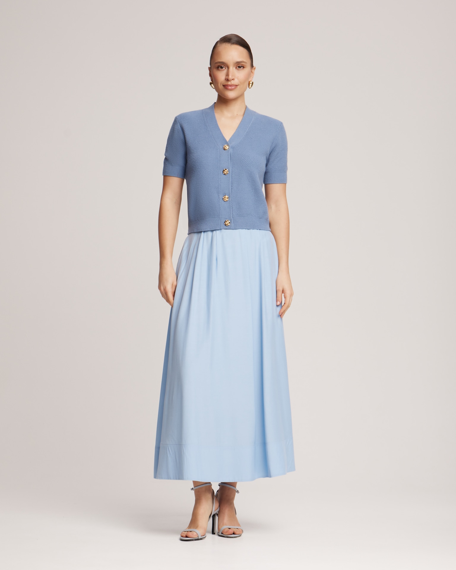 Кардиган с коротким рукавом