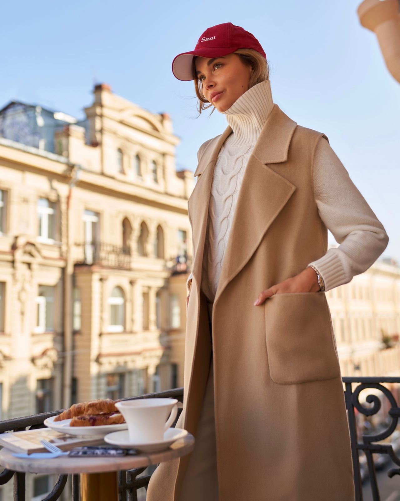 Жилет из 100% шерсти