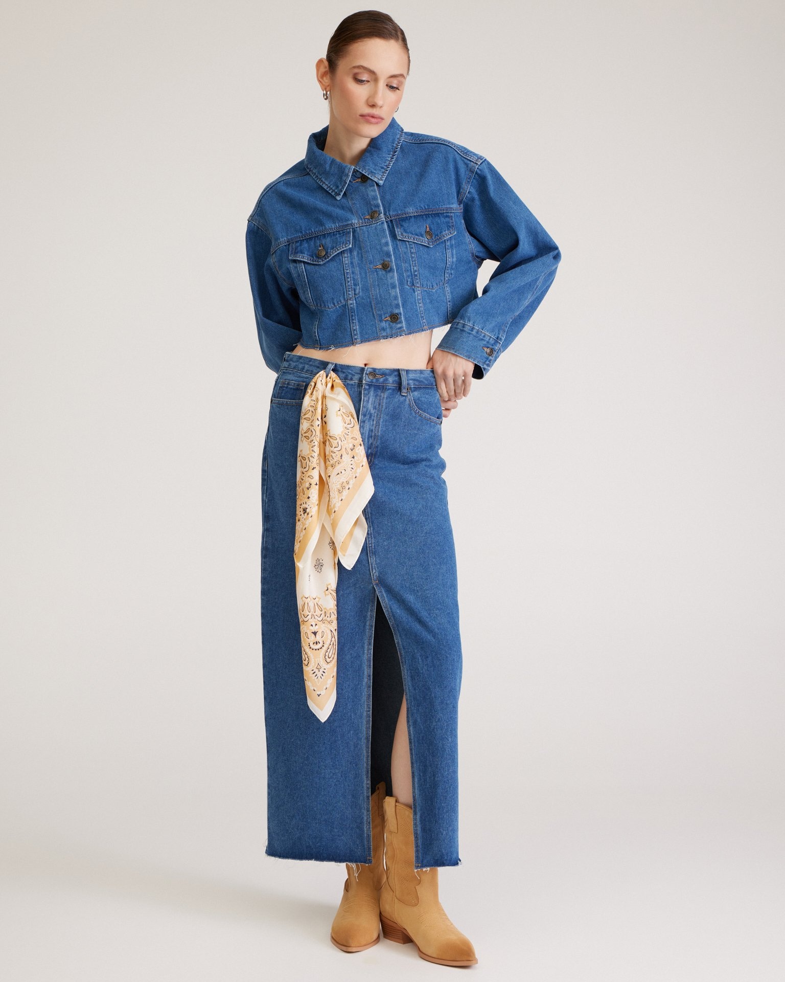 Платок с принтом