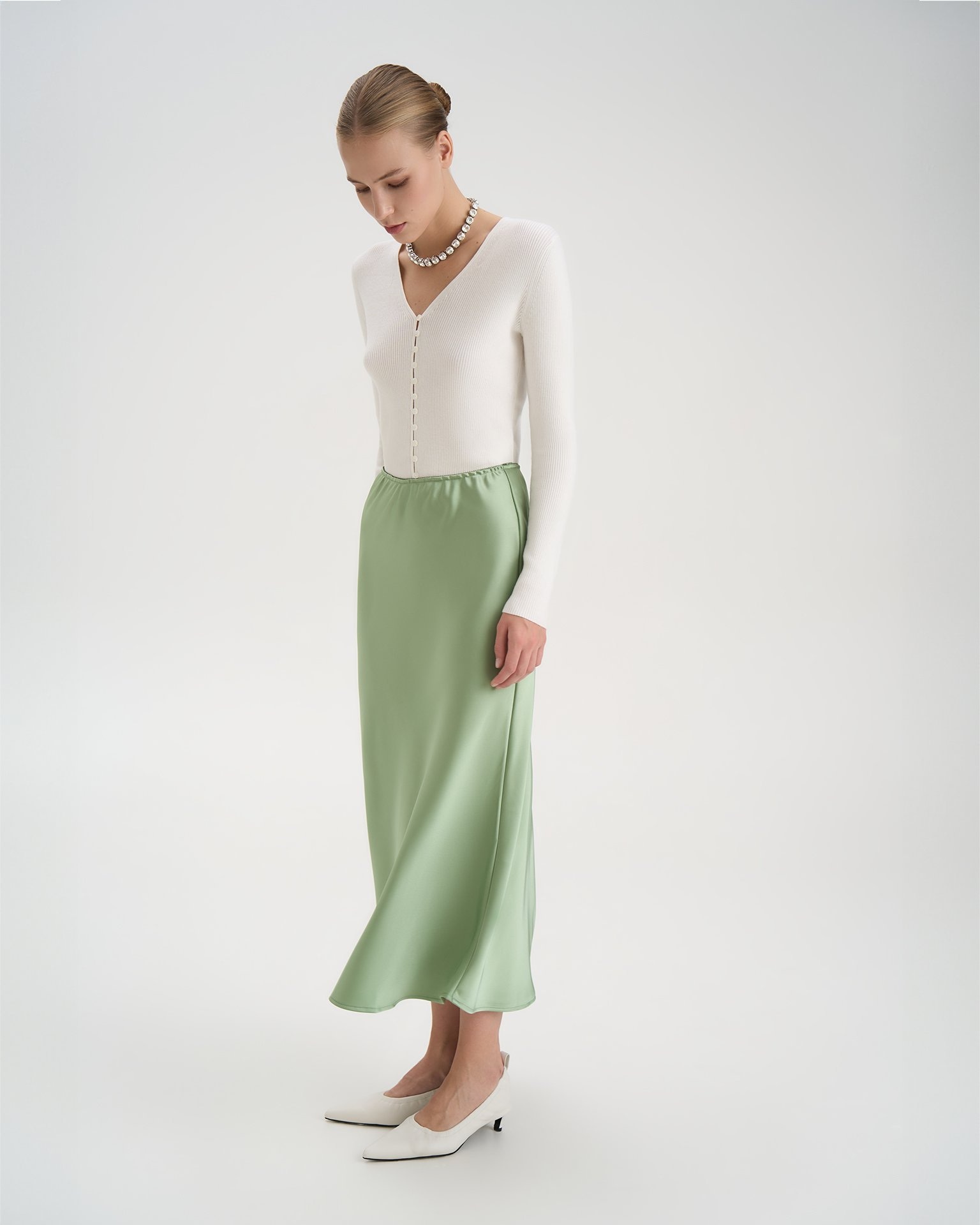 Юбка миди А-силуэта