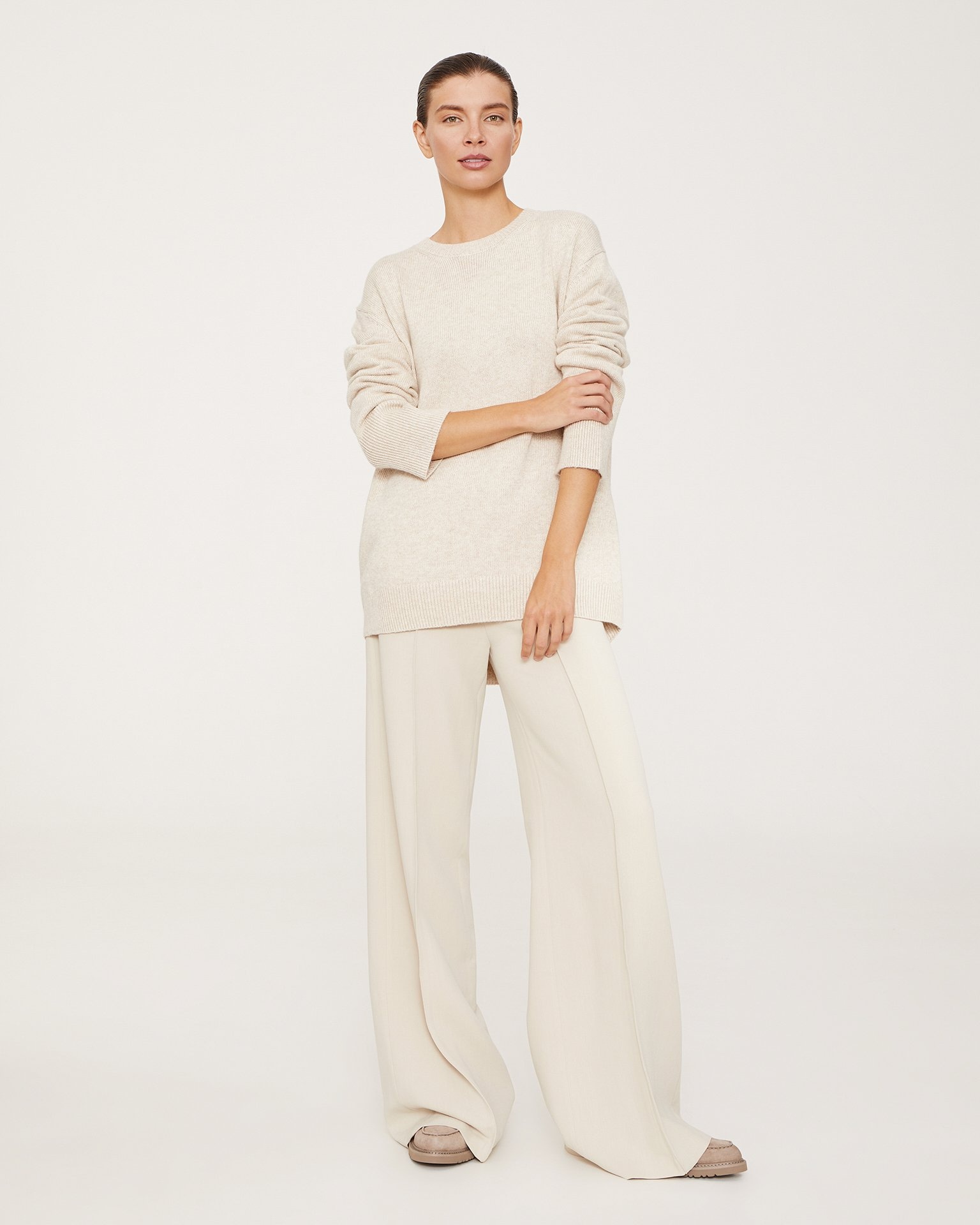 Брюки с высокой талией