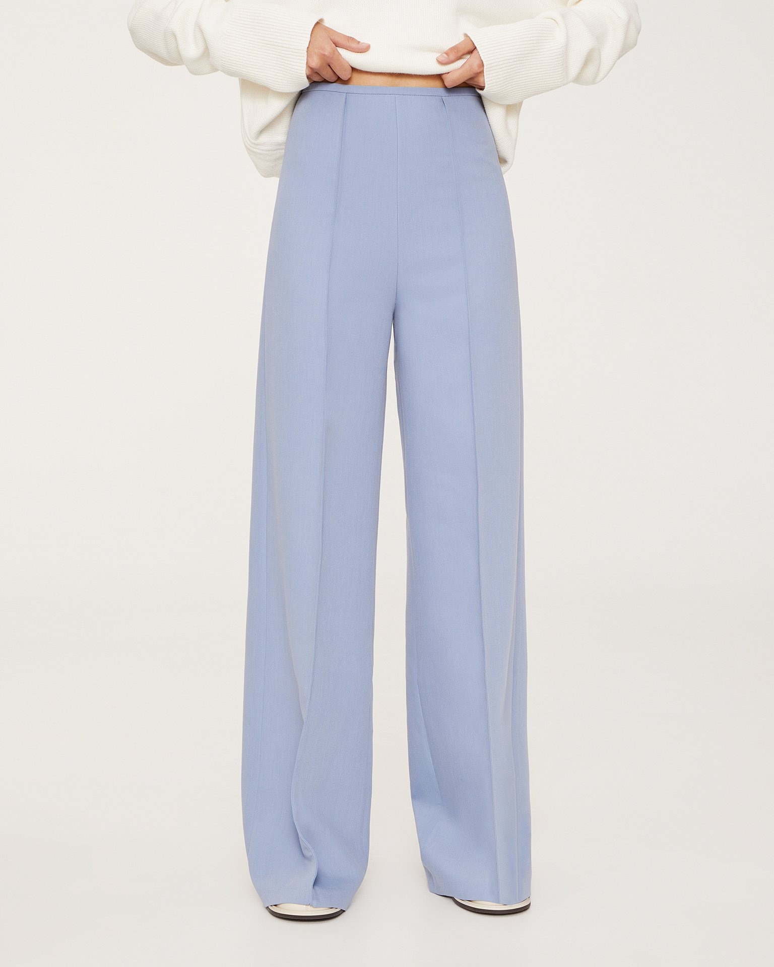 Брюки палаццо из вискозы