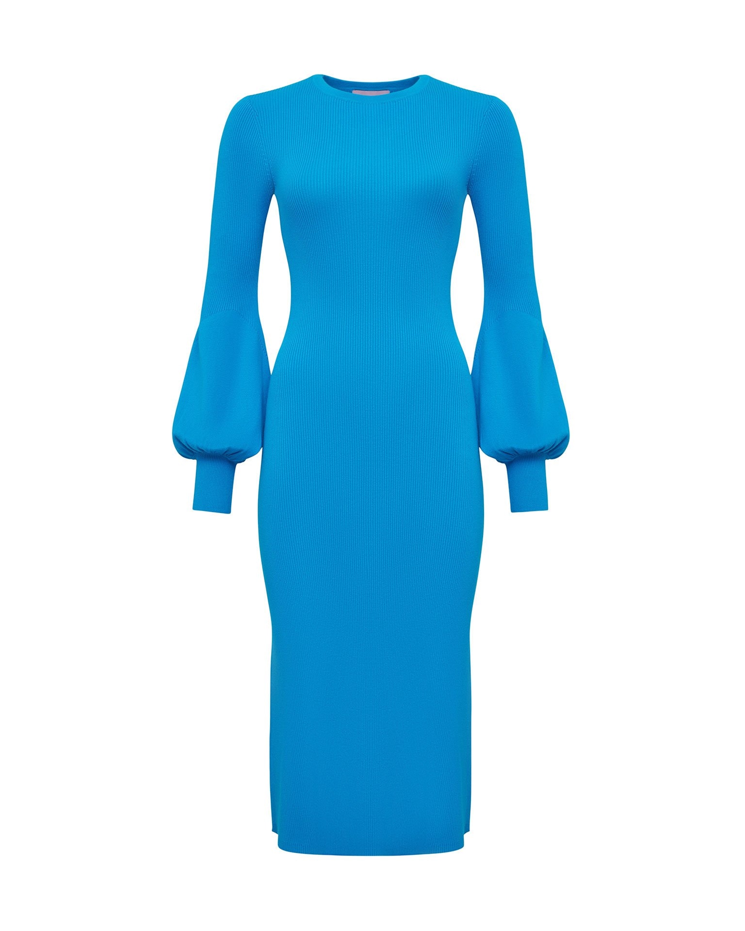 Облегающее платье миди в бирюзовом цвете