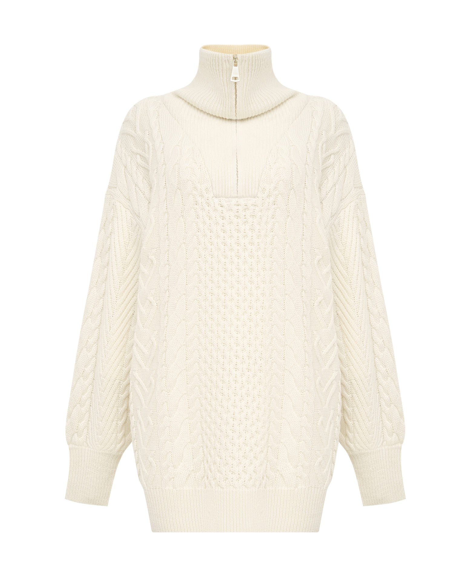 Свитер с воротником на молнии