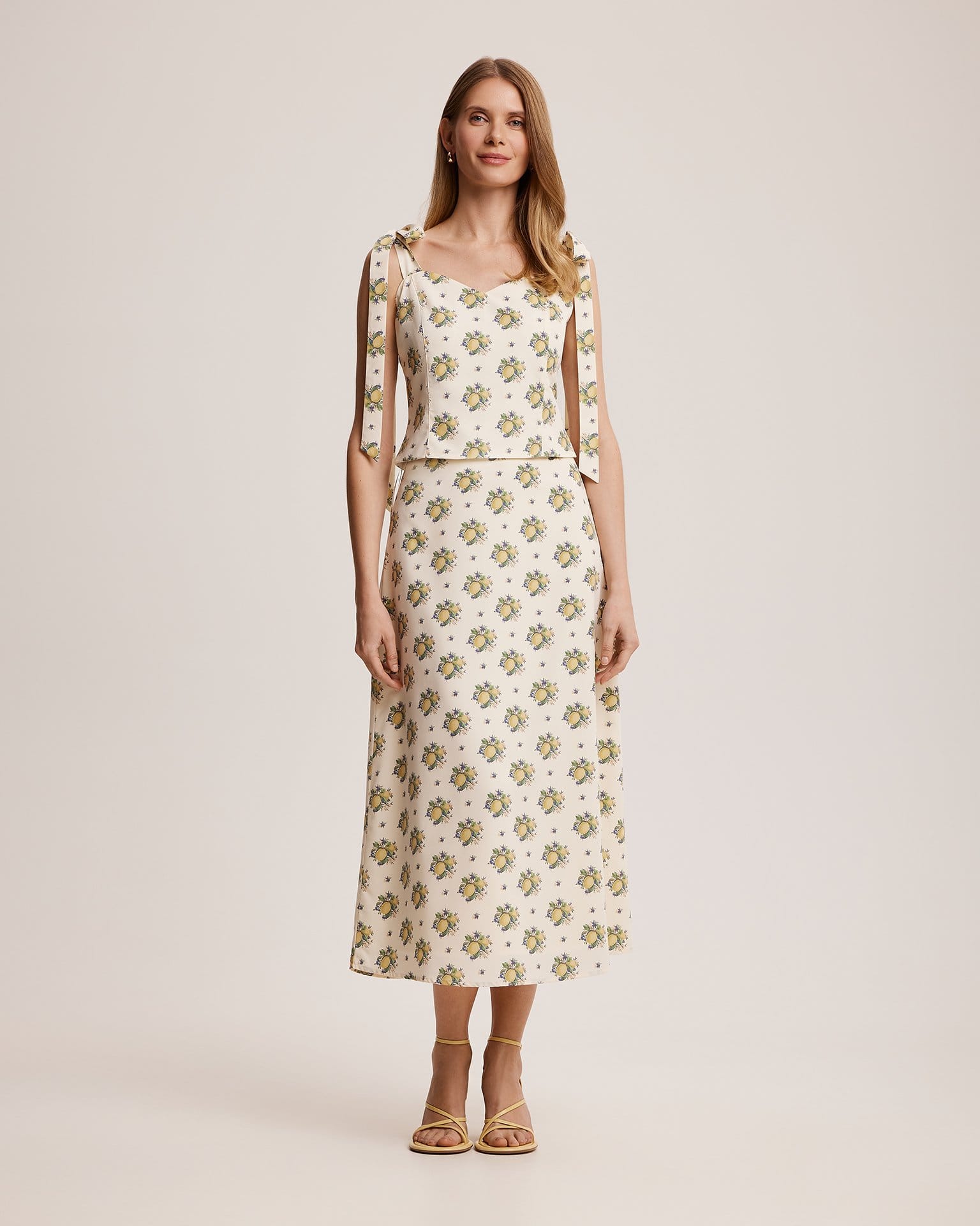 Юбка с лимонами