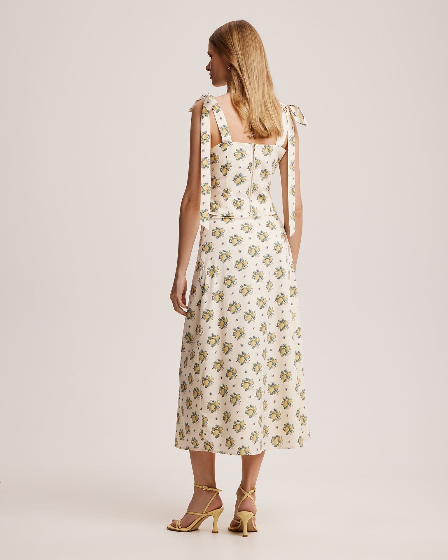 Юбка с лимонами