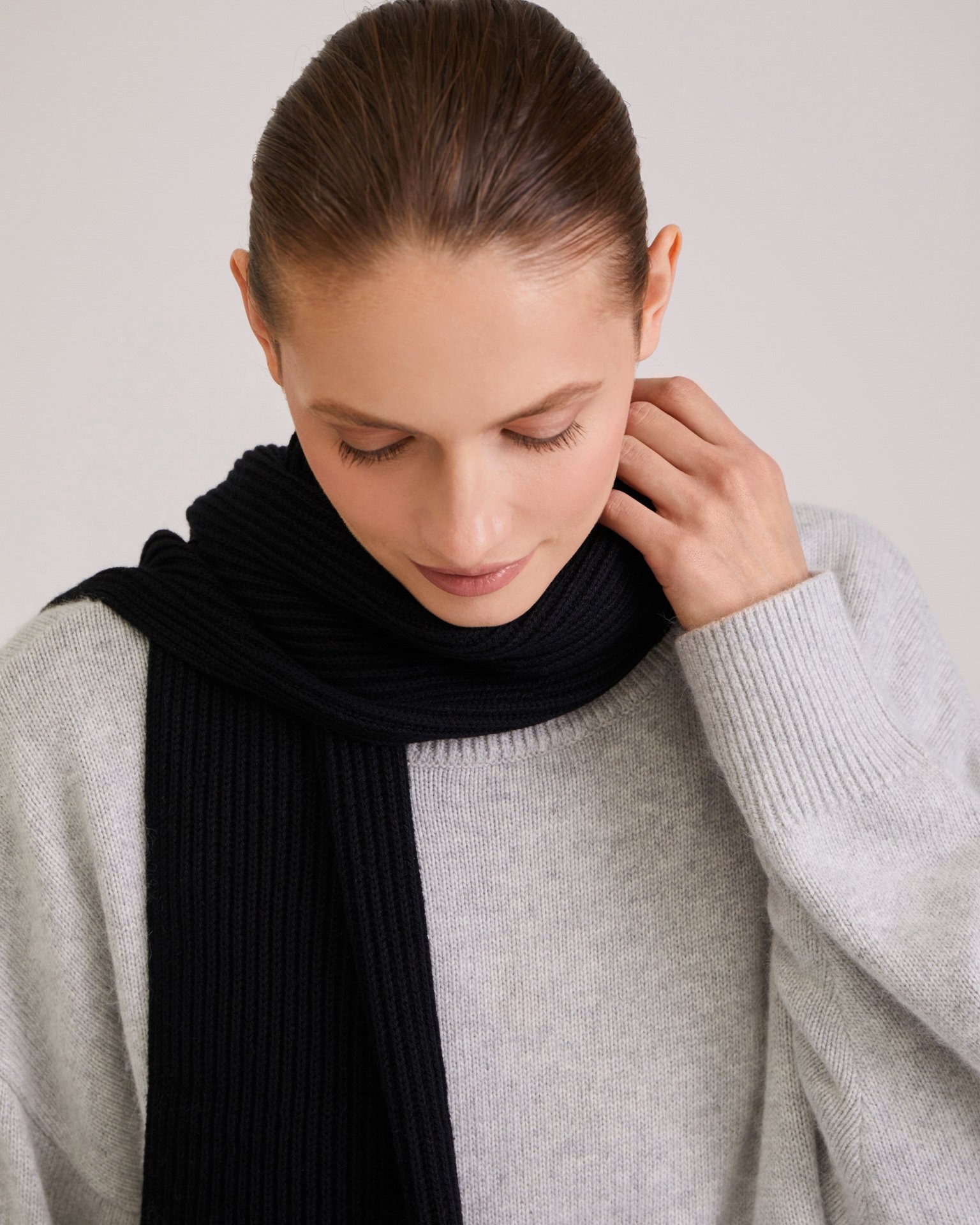 Широкий шарф