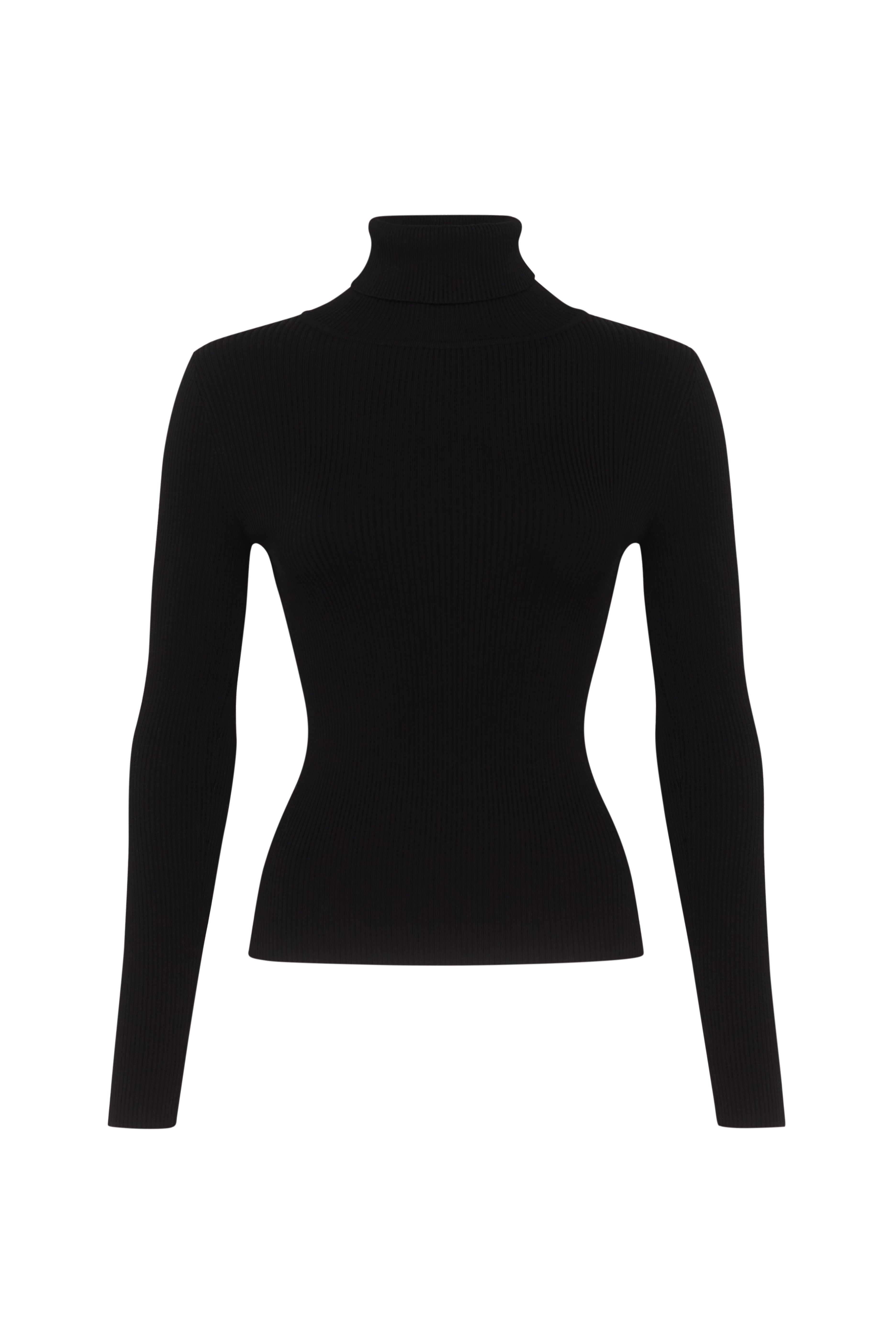 Черный трикотажный джемпер