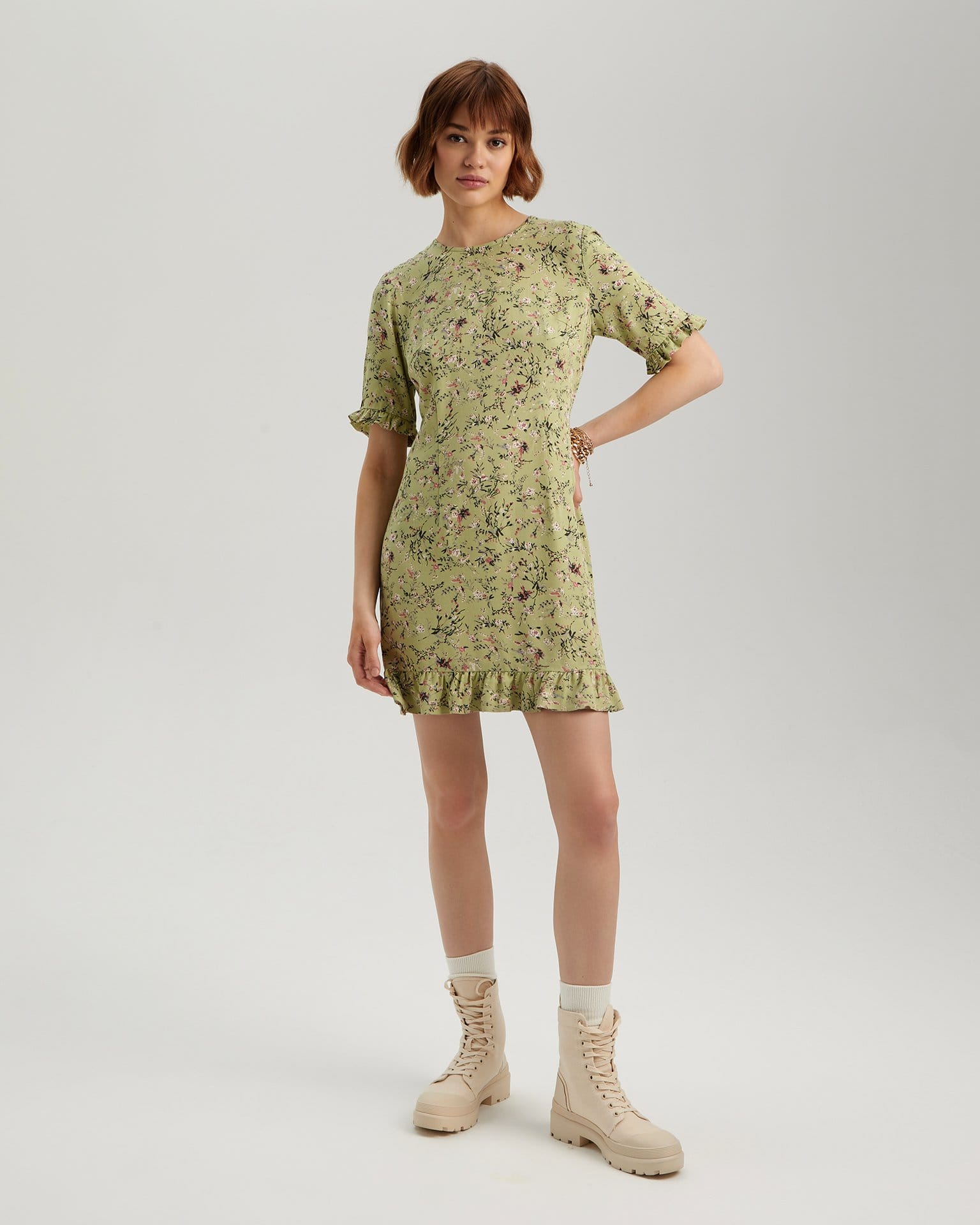 Мини-платье с орнаментом