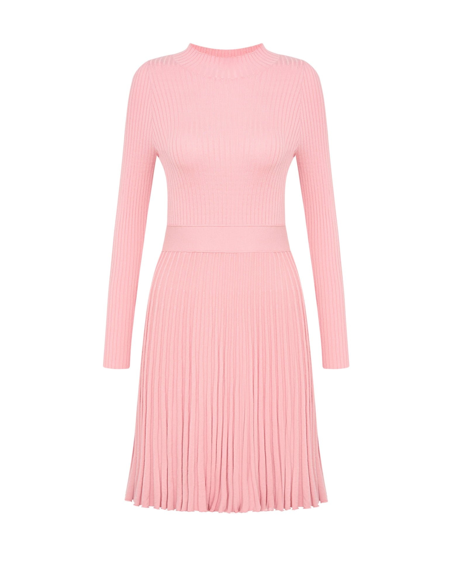 Платье с юбкой-плиссе